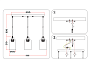 TR3698/3 BK/SM черный/дымчатый E27*3 max 40W 560*100*1040